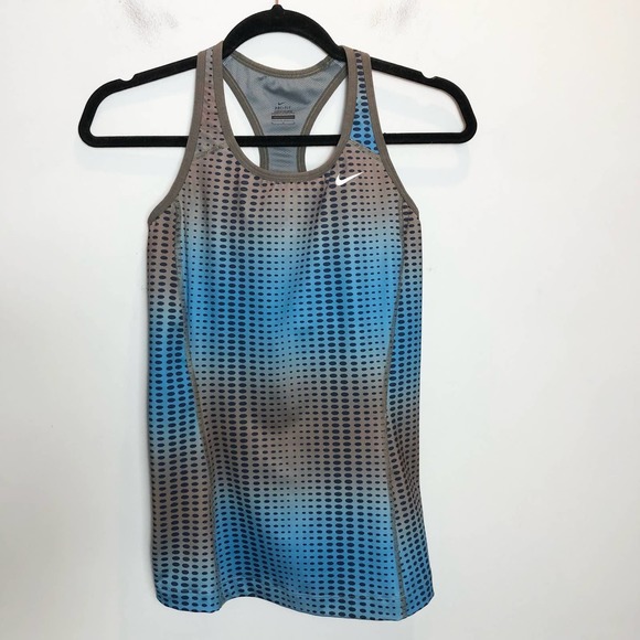 Nike Tops - Nike Dri-Fit Blue Dot Tank